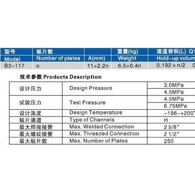 釬焊板式熱交換器 B3-117 石油化工換熱器 銅釬焊板式換熱器 水源熱泵 空調(diào)冷凝器/蒸發(fā)器 蒸發(fā)器、余熱回收、經(jīng)濟(jì)器