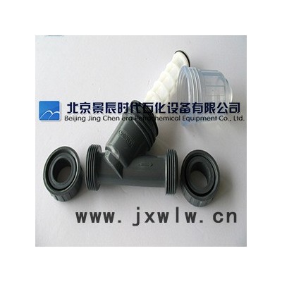 壓縮機(jī)入口PVC活接過(guò)濾器 防腐型Y型過(guò)濾器 雙由令連接