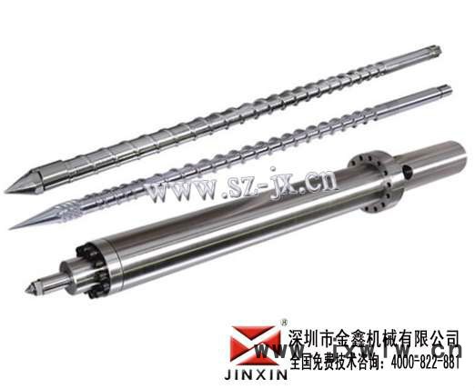 米拉克龍注塑機(jī)螺桿料筒，定制，原裝配件設(shè)計(jì)加工/注塑機(jī)螺桿炮筒/注塑機(jī)螺桿止逆環(huán)注塑機(jī)螺桿磨損上金鑫品種繁多，品**良。