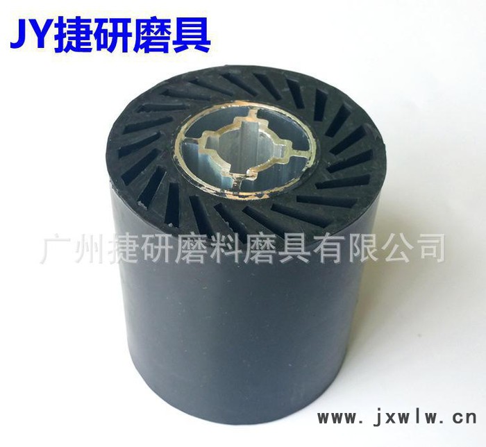 十字芯膠輪 砂布套橡膠輪 砂帶機橡膠輪 砂套膠輪 4寸 拉絲機輪