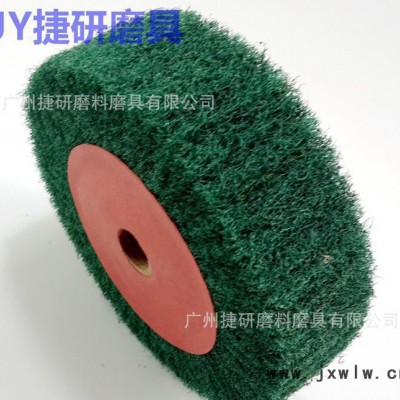 3m 8698飛翼輪不繡鋼拉絲輪 150*50百潔布拋光機輪飛亦輪綠色