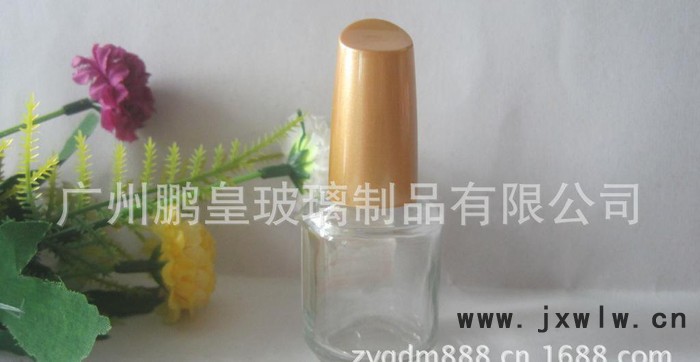 現(xiàn)貨18ml透明玻璃指甲油瓶 可噴涂電鍍加工甲油膠瓶 配進口