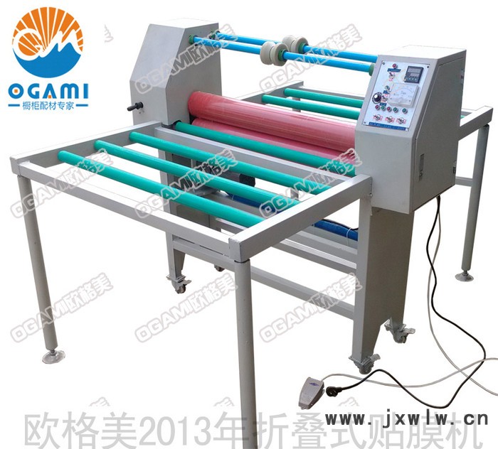 2013新版晶鋼門貼膜機玻璃覆膜機自動帶加熱 可折疊式 數字