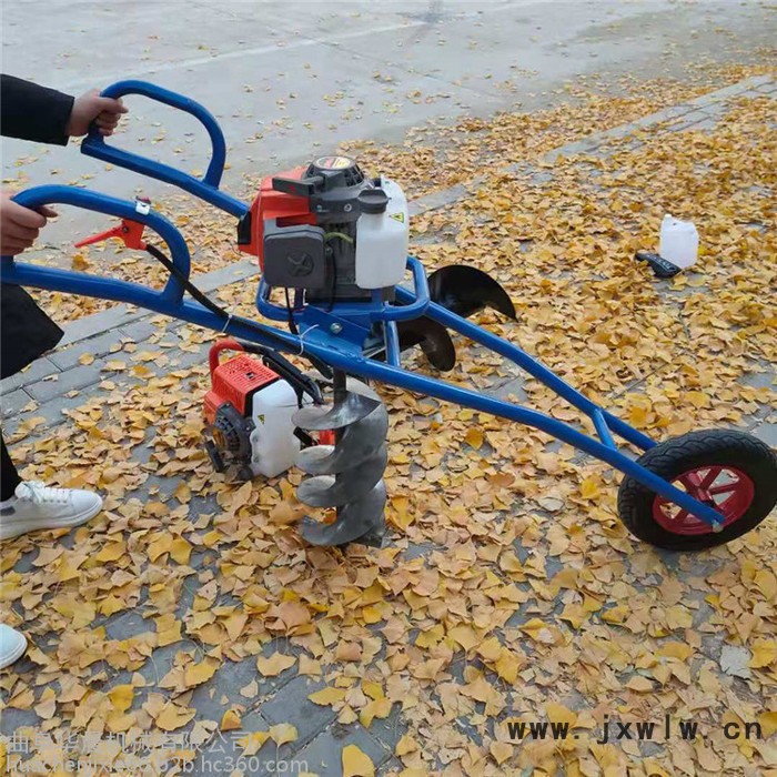 汽油手提挖坑機(jī) 埋樁打洞機(jī) 汽油打孔機(jī) 華晨