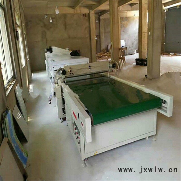 勝津機械uv大板高光膜光固機 大板淋涂UV光固機 全自動涂裝生產(chǎn)線
