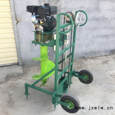金佳機械汽油四沖程手推挖坑機 植樹鉆眼機打洞機 螺旋式栽樹打孔機