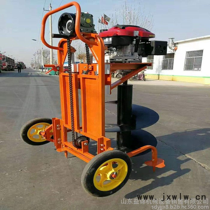 益錦20-30 林業(yè)種植挖坑機(jī) 大排量汽油挖坑機(jī)  打孔機(jī)型號(hào)大直徑打坑機(jī)