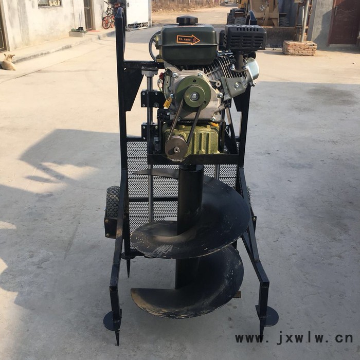 山藥牛蒡種植鉆眼打洞機 法庫縣大棚埋樁打孔機 新款汽油挖坑機
