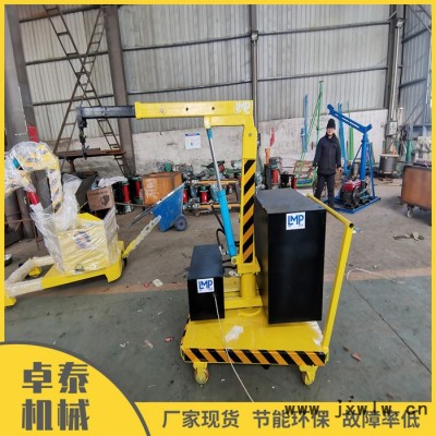 液壓小吊機汽車發(fā)動機吊架 購買卓泰大型自制超小型簡易起重機 動力強勁