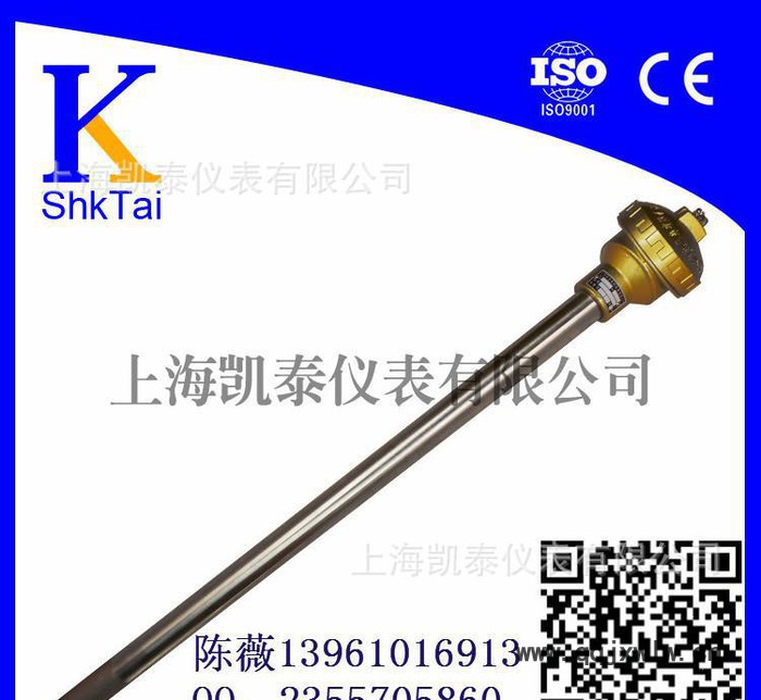 專業(yè)制造溫度儀表 WRN-130無(wú)固定裝配式熱電偶長(zhǎng)度3米