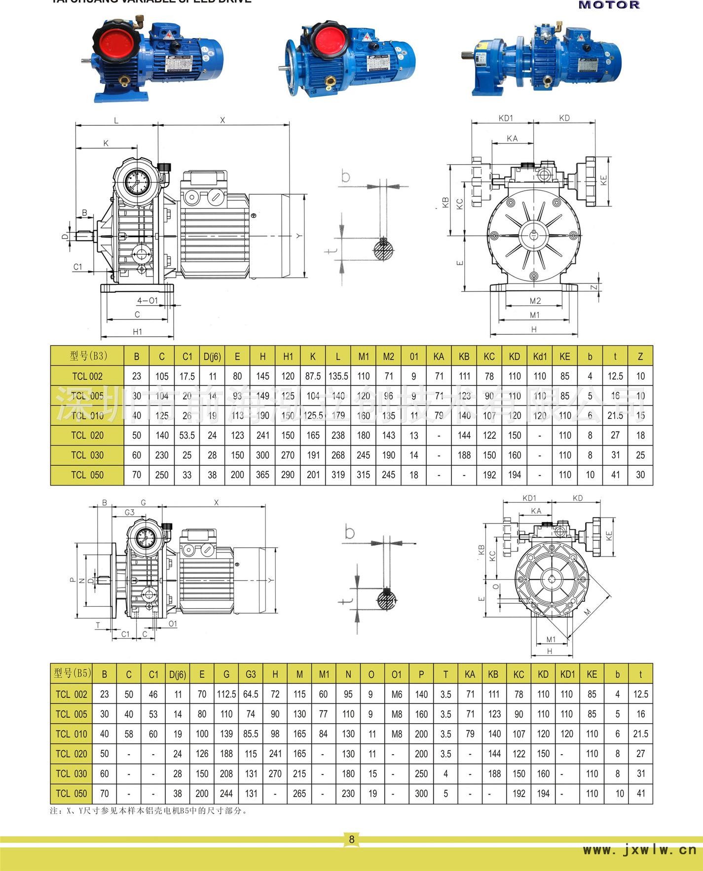 無(wú)級(jí)變速 鋁殼電機(jī)目錄