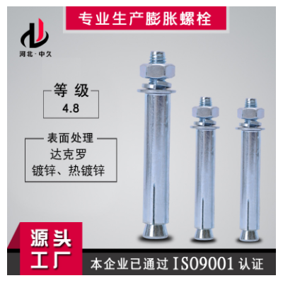 太行品牌鍍鋅熱鍍鋅碳鋼金屬國(guó)標(biāo)膨脹螺栓 m12國(guó)標(biāo)外膨脹螺絲